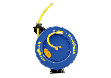 Goodyear Retractable Air/Water Hose Reel with 3/8-Inch by 50-Feet Hybrid  Hose Heavy
